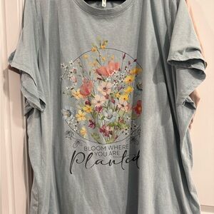 Maurices Light Blue Tee 3x